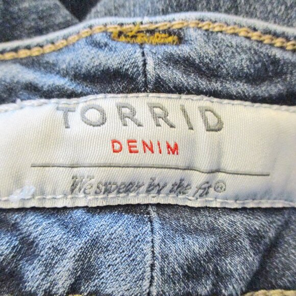 Torrid Women's Jegging Jeans, Dark Blue, Stretch, Size 20R - Picture 8 of 13